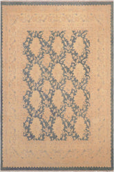 handmade Transitional Kafkaz Blue Beige Hand Knotted RECTANGLE 100% WOOL area rug 8 x 10